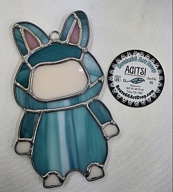 Art No 001-Labubu, Stained Glass by Kayla King