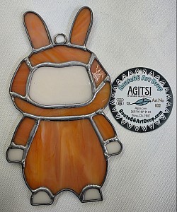 Art No 002-Labubu, Stained Glass by Kayla King