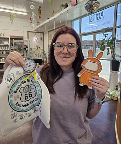 Art No 002-Labubu, Stained Glass by Kayla King