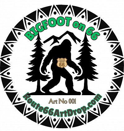 Route66 Art Drop backside token with Art No