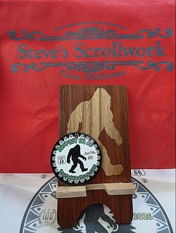 Art No 003 Steve's Scrollwork Bigfoot Phone holder