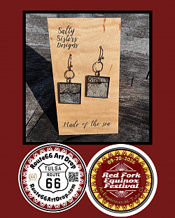 Art No  Earrings by Salty Sisters Designs