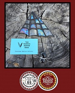 Two Feathers Stained Glass