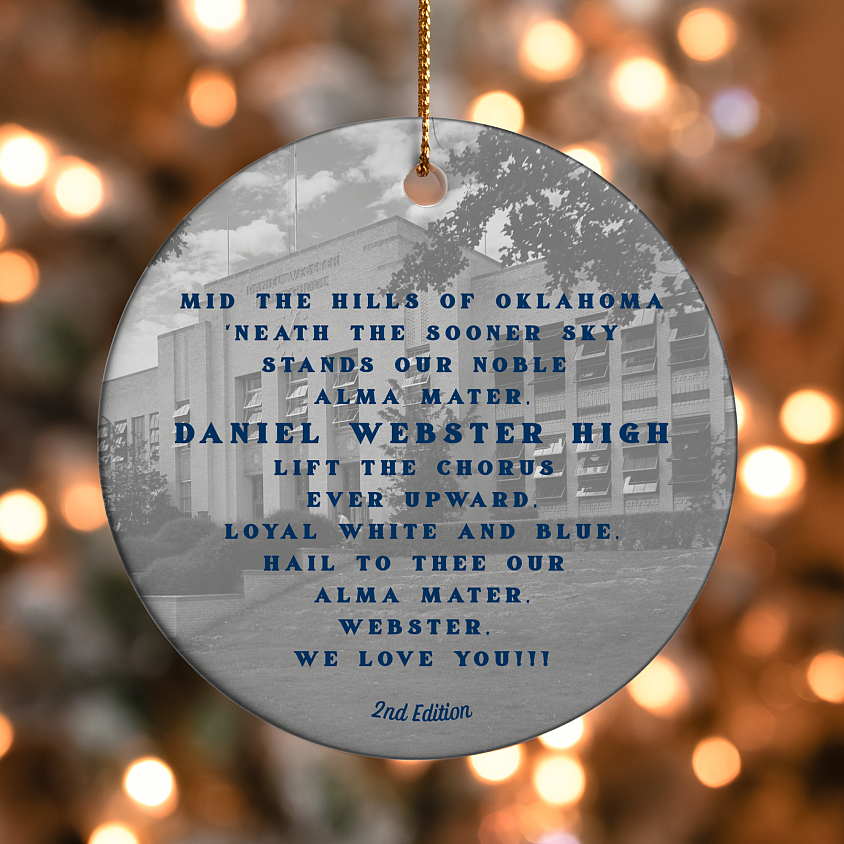 2nd Edition, Webster  Tulsa, Oklahoma Alumni Commemorative Ceramic Ornaments $20 Free Shipping